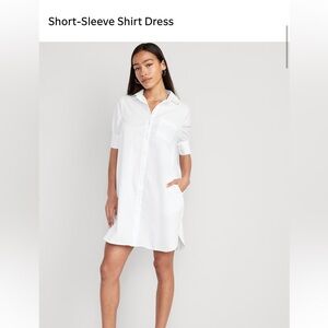 Old Navy White Shirt Dress